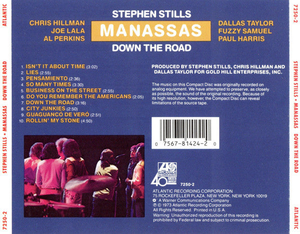 Stephen Stills, Manassas : Down The Road (CD, Album, RE, Spe)
