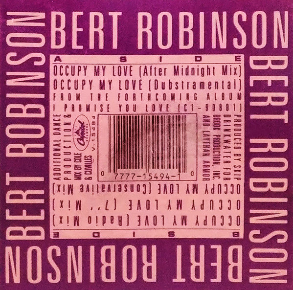 Bert Robinson : Occupy My Love (12")