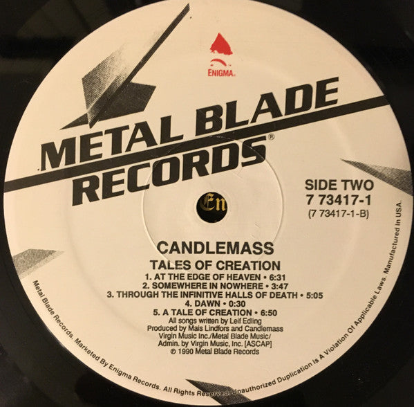 Candlemass : Tales Of Creation (LP, Album)