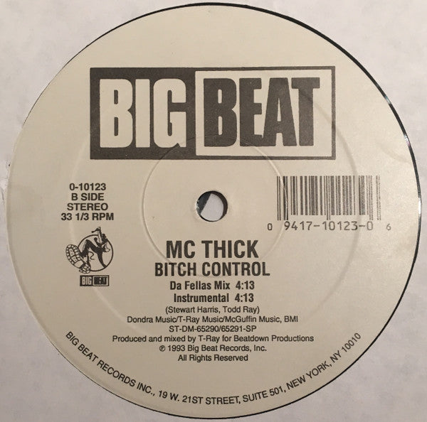 MC Thick : From The Brick Jungle (12", Single)