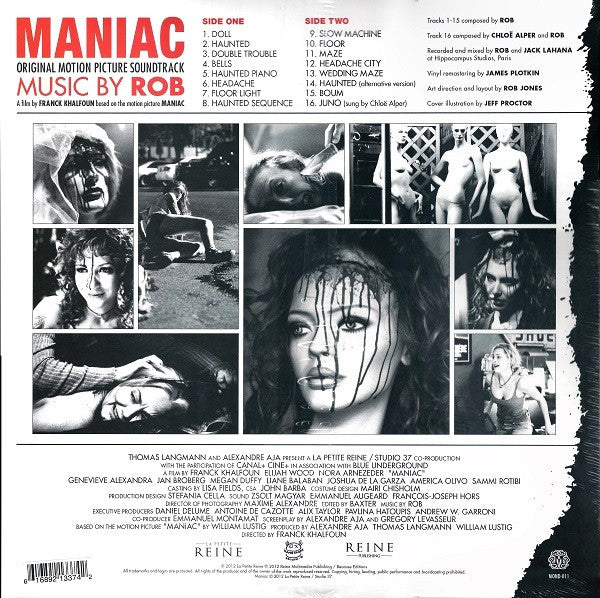 Rob : Maniac (Original Motion Picture Soundtrack) (LP, Ltd, RM, Whi)