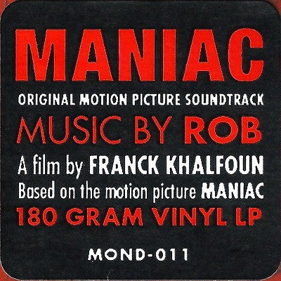 Rob : Maniac (Original Motion Picture Soundtrack) (LP, Ltd, RM, Whi)