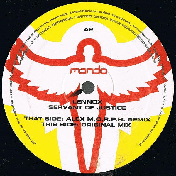 Lennox : Servant Of Justice / Flyin' Amongst The Stars EP (2x12", EP)