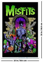 Misfits Earth A.D. Flocked Black Light Poster - 23" x 35"