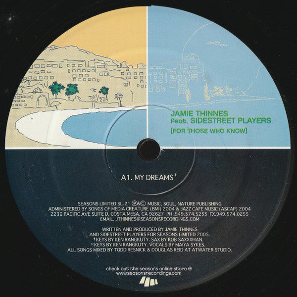Jamie Thinnes Feat. Sidestreet Players* : For Those Who Know (12")