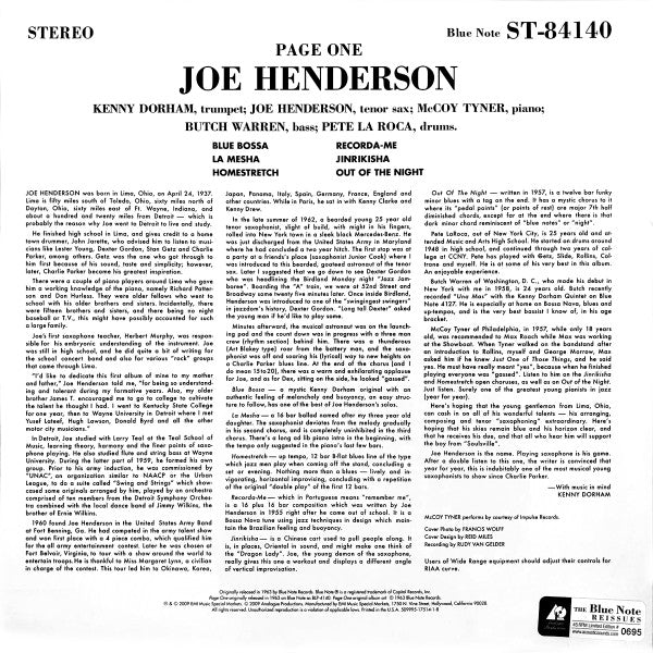 Joe Henderson : Page One (2x12", Album, Ltd, RE)