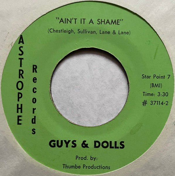 Guys & Dolls (2) : Pretty, Pretty Baby / Ain't It A Shame (7")