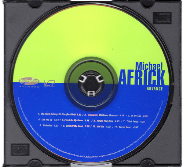 Michael Africk : Michael Africk (CD, Advance, Promo)