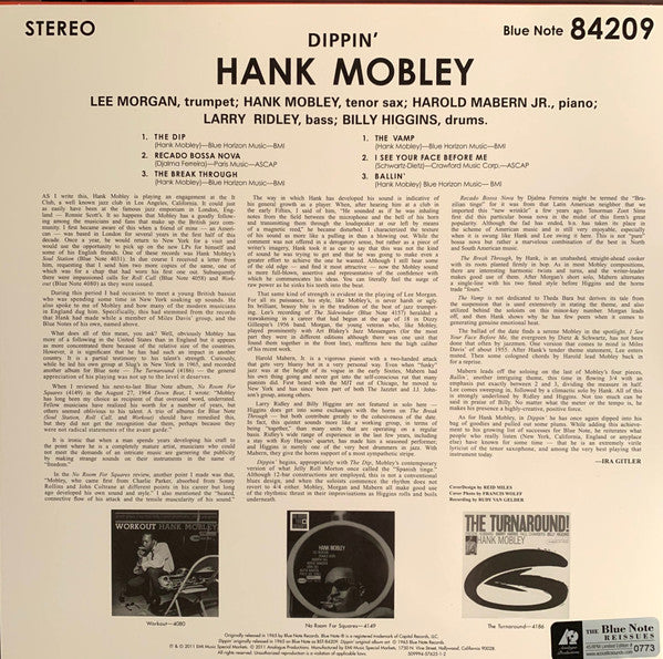 Hank Mobley : Dippin' (2x12", Album, Ltd, Num, RE, 180)