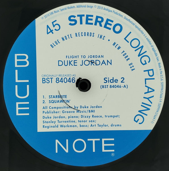 Duke Jordan : Flight To Jordan (2x12", Album, Ltd, Num, RE, 180)