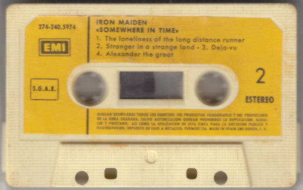 Iron Maiden : Somewhere In Time (Cass, Album)