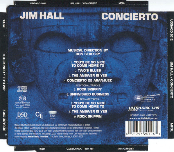 Jim Hall : Concierto (SACD, Hybrid, RE, RM)