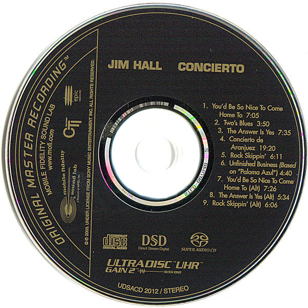 Jim Hall : Concierto (SACD, Hybrid, RE, RM)