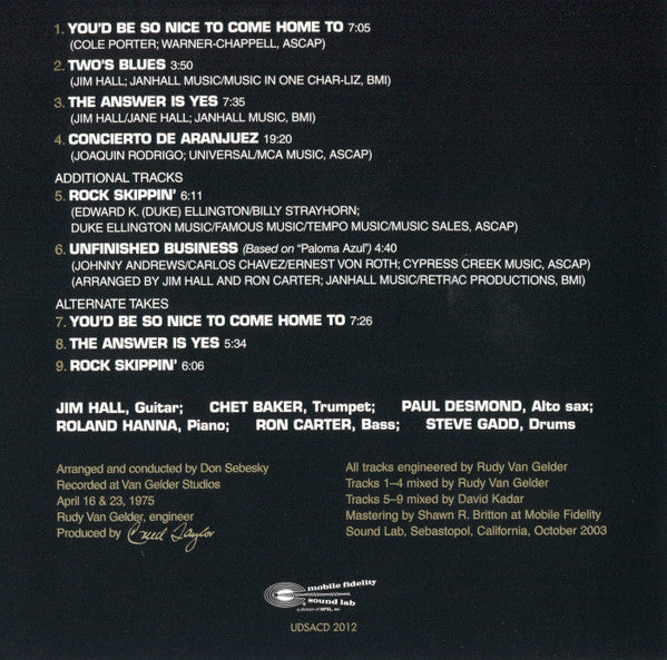 Jim Hall : Concierto (SACD, Hybrid, RE, RM)