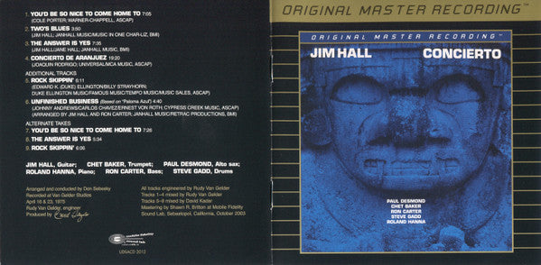 Jim Hall : Concierto (SACD, Hybrid, RE, RM)