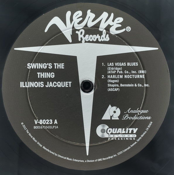 Illinois Jacquet : Swing's The Thing (2x12", Album, Mono, Ltd, RE, RM, 200)