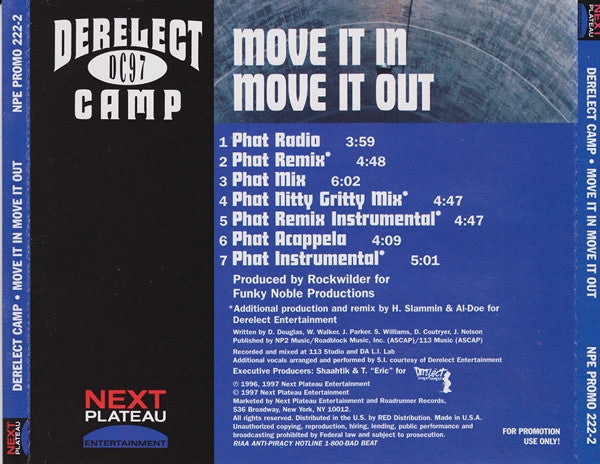 Derelect Camp : Move It In Move It Out (CD, Single, Promo)