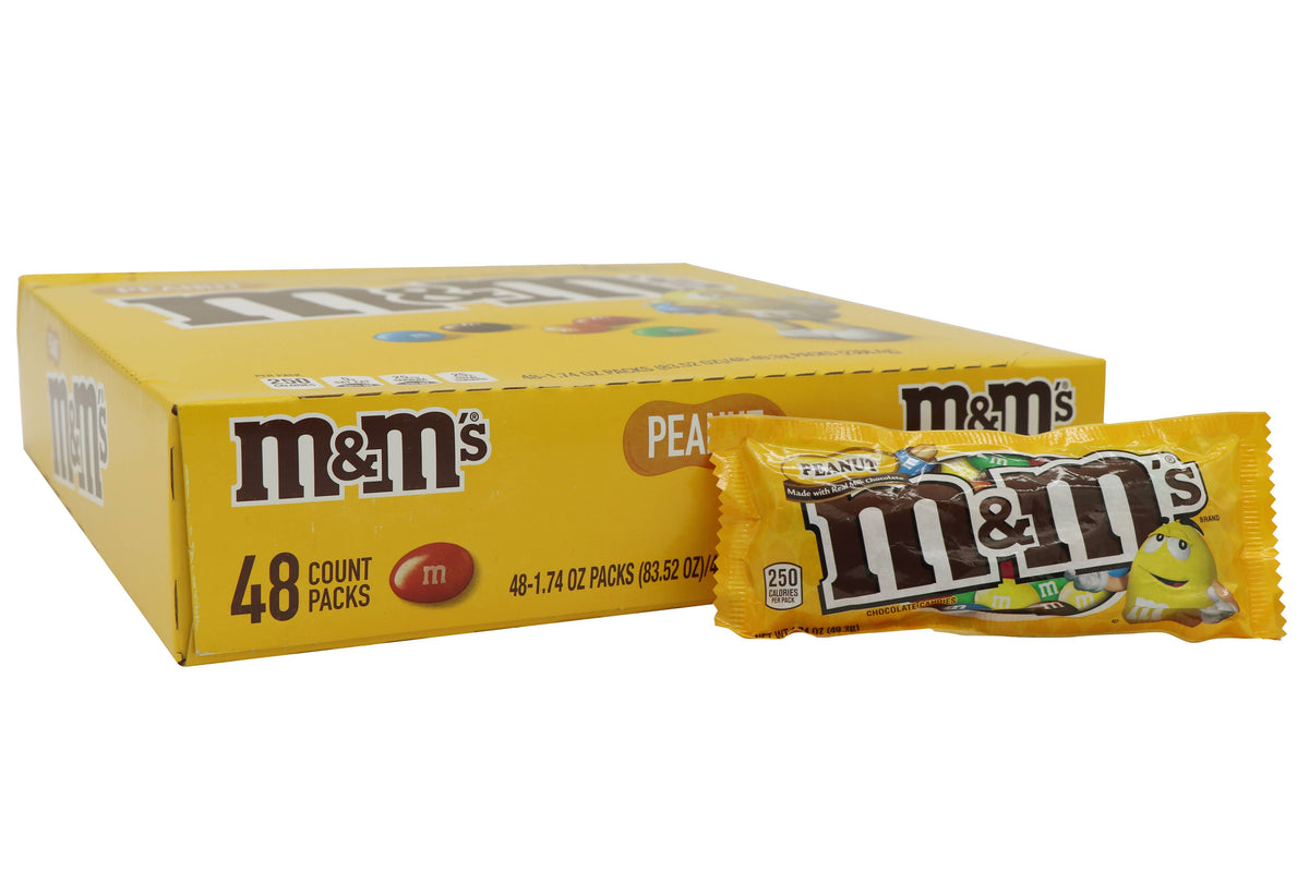 M&M's Peanut, 1.74oz, 48ct Case
