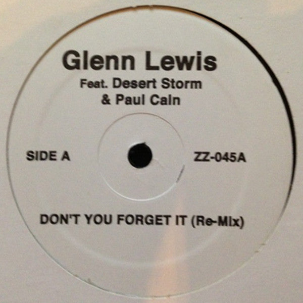 Glenn Lewis : Don't You Forget It / Special Delivery(12", Unofficial)