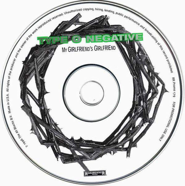 Type O Negative : My Girlfriend's Girlfriend (CD, Single, Promo)