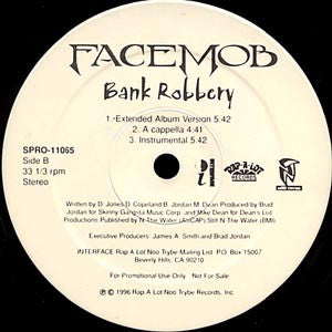 Facemob : The Other Side / Bank Robbery (12", Promo)