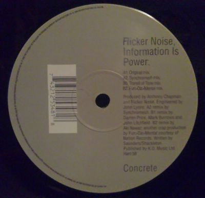 Flicker Noise : Information Is Power (12")