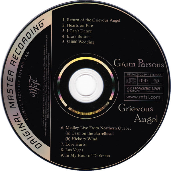 Gram Parsons : Grievous Angel (SACD, Hybrid, Album, Ltd, Num, RM)