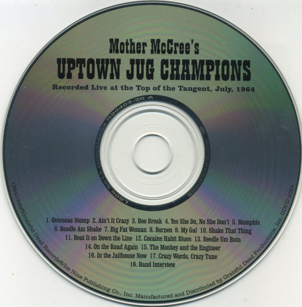 Mother McCree's Uptown Jug Champions Featuring Jerry Garcia, Bob Weir, "Pigpen"* : Mother McCree's Uptown Jug Champions (CD, Album)