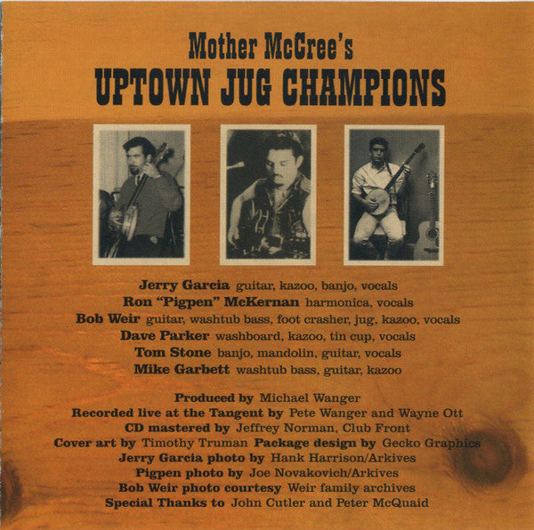 Mother McCree's Uptown Jug Champions Featuring Jerry Garcia, Bob Weir, "Pigpen"* : Mother McCree's Uptown Jug Champions (CD, Album)