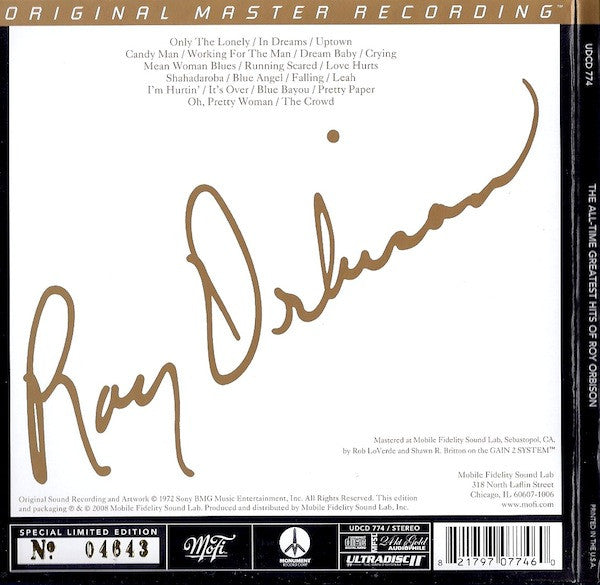 Roy Orbison : The All-Time Greatest Hits Of (CD, Comp, Ltd, Num, RM, S/Edition)