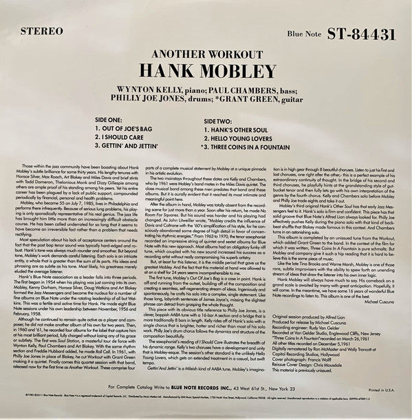 Hank Mobley : Another Workout (2xLP, Album, Ltd, RE, 180)