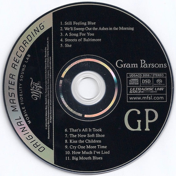 Gram Parsons : GP (SACD, Hybrid, Album, Ltd, Num, Gat)