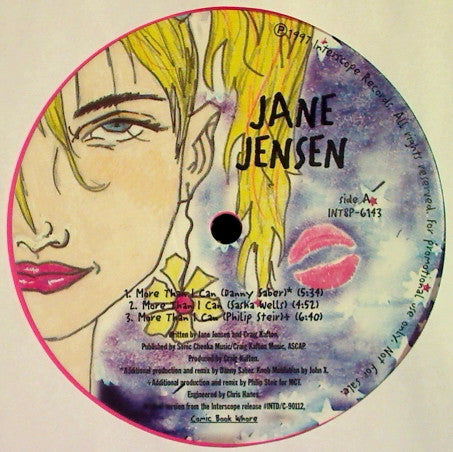 Jane Jensen : More Than I Can (12", Pin)