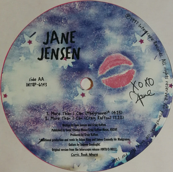 Jane Jensen : More Than I Can (12", Pin)