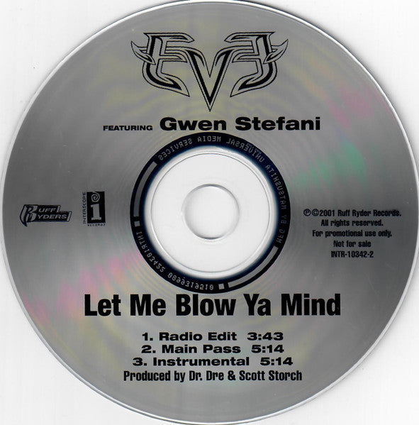 Eve (2) Featuring Gwen Stefani : Let Me Blow Ya Mind (CD, Single, Promo)