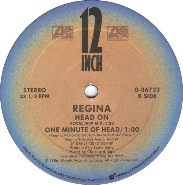 Regina (2) : Head On (12")
