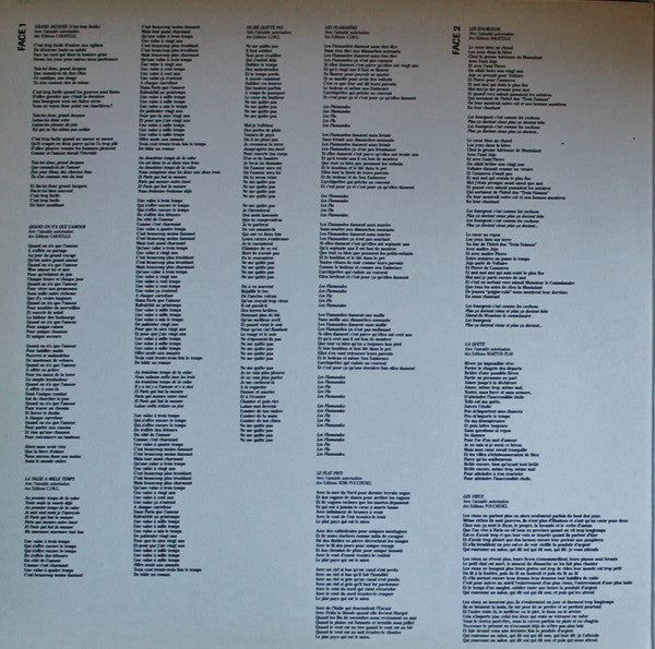 Brel* : Quinze Ans D'Amour (2xLP, Comp, Gat)