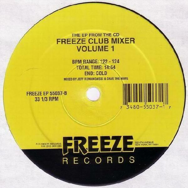 Various : Freeze Club Mixer Volume 1 (12", EP, Mixed)