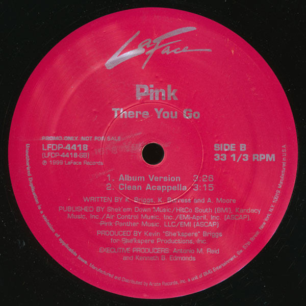 Pink!* : There You Go (12", Promo)