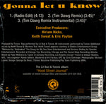 Lil Bud & Tizone Featuring Keith Sweat : Gonna Let U Know (CD, Maxi)