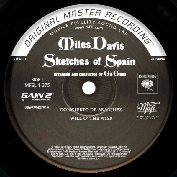 Miles Davis : Sketches Of Spain (LP, Album, Ltd, Num, RE, RM, S/Edition, 180)