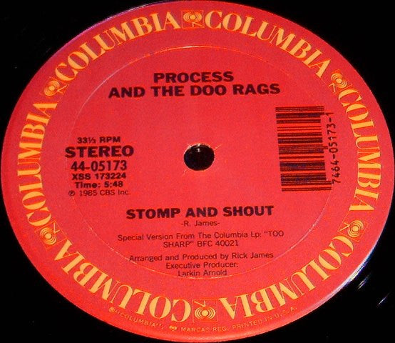 Process And The Doo Rags : Stomp And Shout (12", Single)