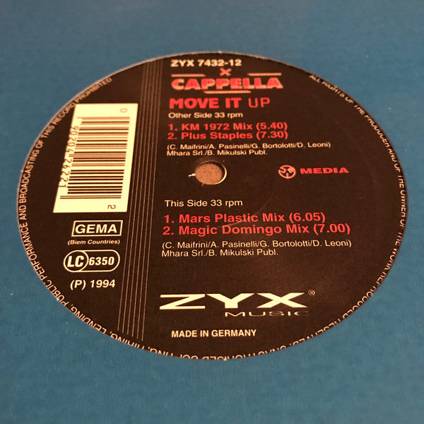 Cappella : Move It Up (12")