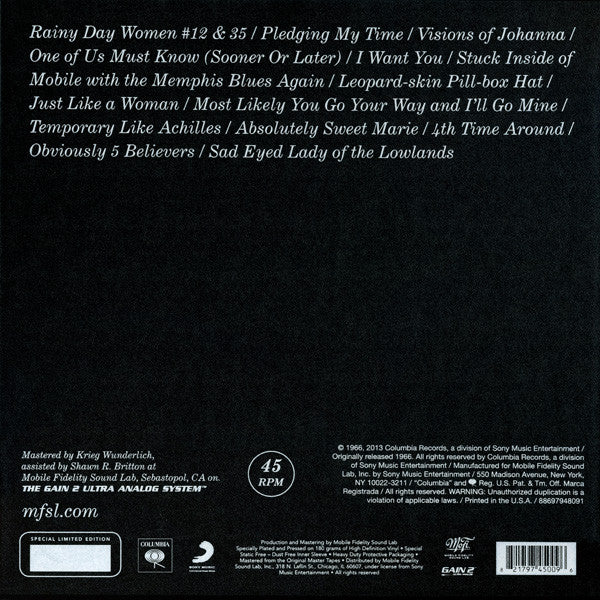 Bob Dylan : Blonde On Blonde (3x12", Album, RE, RM, 180 + Box, Ltd, Num)