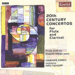 the album cover for Philipp Jundt - 20th Century Concertos for Flute & Clarinet / Various