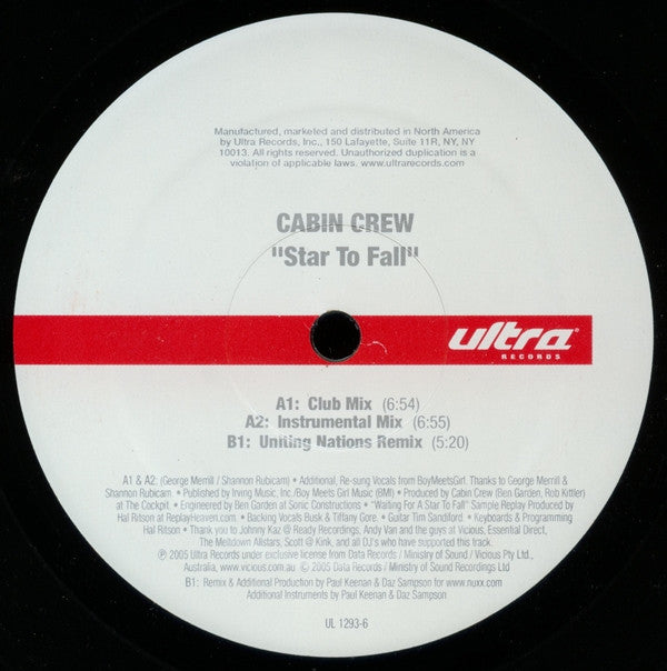 Cabin Crew : Star To Fall (12")
