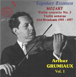the album cover for Arthur Grumiaux - Legendary Treasures: Arthur Grumiaux 1