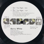 Barry White : Sho' You Right (12", Promo)