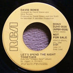 David Bowie : Let's Spend The Night Together (7", Single, Mono, Promo)