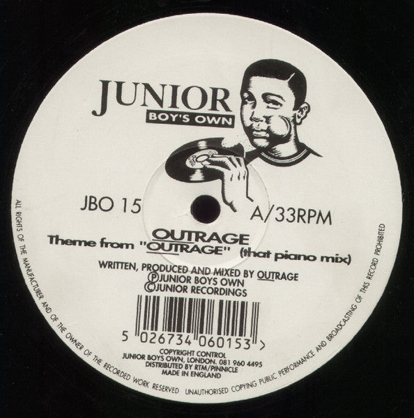 Outrage : Theme From Outrage (12", Single)